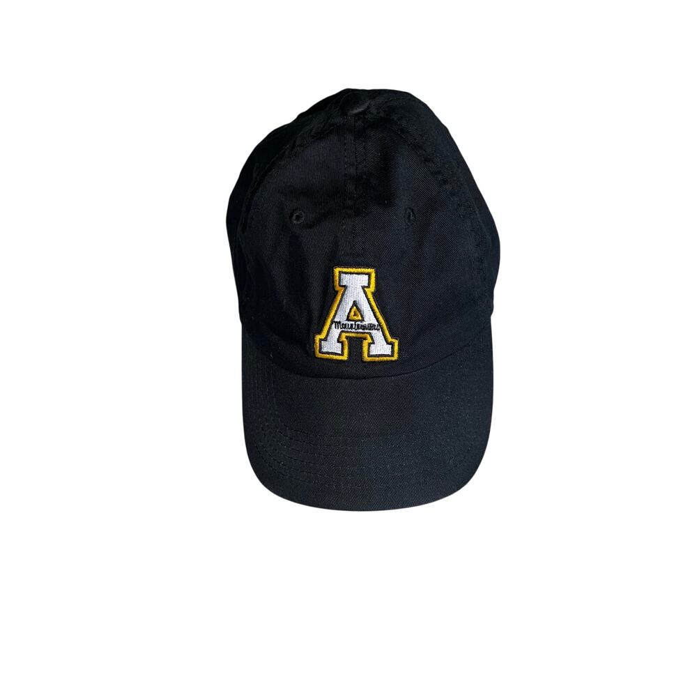 Captivating Appalachian State University Black Yellow Baseball Cap Adjustable
